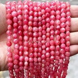 6*4mm Pink Quartz Agate Aventurine Coin Beads for Jewelry Making