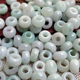 10PC Emerald Jadeite Abacus Beads DIY Bangle Charm Hand-Carved Luck