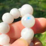 6mm 8mm10mm Moonstone Beads Round Loose Stone Beads DIY Jewelry Making 15Inch