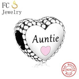 925 Silver Goddaughter Auntie Niece Charm Bracelet Bead