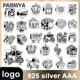 16 Heart Charms 925 Sterling Silver Chinese Charms for Jewelry Making