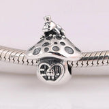 S925 Silver Frog & Mushroom Bead Charm for Bracelet