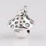 S925 Silver Frog & Mushroom Bead Charm for Bracelet