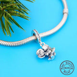 925 Silver Boy Girl Love Kiss Bead for Charm Bracelet