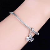 925 Silver Boy Girl Love Kiss Bead for Charm Bracelet