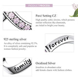 925 Sterling Silver Infinity Love Charm Bangle Bracelet Beads Pendant