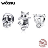 925 Sterling Silver Rabbit Toy Beads for Women Bracelets