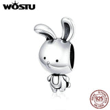 925 Sterling Silver Rabbit Toy Beads for Women Bracelets