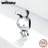925 Sterling Silver Rabbit Toy Beads for Women Bracelets