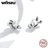 925 Sterling Silver Rabbit Toy Beads for Women Bracelets