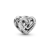 B20 Heart Charms 925 Sterling Silver Chinese Charms for Jewelry Making