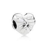 B20 Heart Charms 925 Sterling Silver Chinese Charms for Jewelry Making