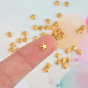 10PCS 925 Sterling Silver Pentagram Beads for DIY Bracelet Jewelry