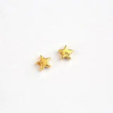 10PCS 925 Sterling Silver Pentagram Beads for DIY Bracelet Jewelry