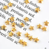 10PCS 925 Sterling Silver Pentagram Beads for DIY Bracelet Jewelry