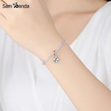 925 Silver Lucky Clover Charm Pendant for Bracelets