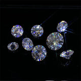 D Loose Moissanite Round Brilliant Cut Diamond Test Past VVS1 Moissanite Beads