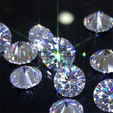 D Loose Moissanite Round Brilliant Cut Diamond Test Past VVS1 Moissanite Beads