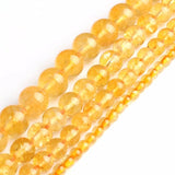 Citrine Beads Round Loose Stone Beads for DIY Jewelry Making