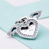 Heart & Angel Wings Spread Your Wings And Fly Pendant Beads