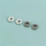 925 Sterling Silver Auspicious Clouds Separator Beads Jewelry