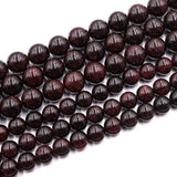 Red Garnet Round Beads for DIY Jewelry Making