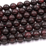 Red Garnet Round Beads for DIY Jewelry Making