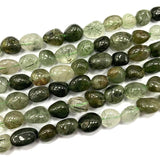 Green Rutilated Quartz 8-10mm Stone Beads DIY Bracelet