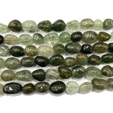 Green Rutilated Quartz 8-10mm Stone Beads DIY Bracelet
