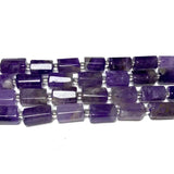 Natural Stone Purple Amethyst Cylinder Gemstone Beads for DIY Jewelry Making