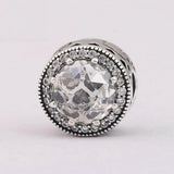 Women Bracelets Bead Silver DIY Jewelry Radiant Hearts Clip Stoppers Charms