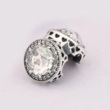 Women Bracelets Bead Silver DIY Jewelry Radiant Hearts Clip Stoppers Charms