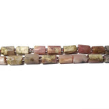 Pink Opal Stone Beads Faceted Cylinder Spacer Beads