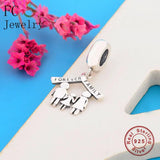 925 Sterling Silver Family Forever Charm Bracelet Bead