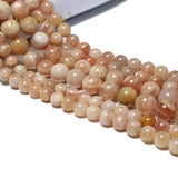 Natural Sunstone Round Gem Stone Loose Beads 6/8/10MM 15''