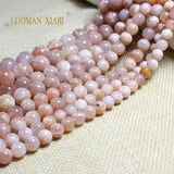 Natural Sunstone Round Gem Stone Loose Beads 6/8/10MM 15''