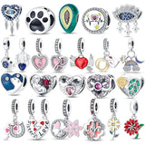 925 Sterling Silver Sunflower Beaded Bracelet DIY Jewelry