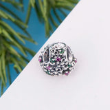 925 Silver Snowflake Cherry Christmas Beads for Bracelet Making