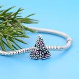 925 Silver Snowflake Cherry Christmas Beads for Bracelet Making