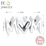 925 Silver MOM Alphabet Bead for Charm Bracelet