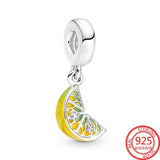 925 Sterling Silver Seed Strawberry Charms Fits Moment Bracelet Necklace DIY