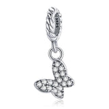 925 Silver Insects Bee Butterfly Charms Pendant For Bracelets DIY