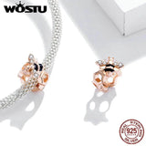 925 Silver Insects Bee Butterfly Charms Pendant For Bracelets DIY