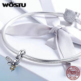 925 Silver Insects Bee Butterfly Charms Pendant For Bracelets DIY