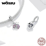 925 Silver Insects Bee Butterfly Charms Pendant For Bracelets DIY
