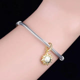 925 Sterling Silver Sun Bead for Charm Bracelet