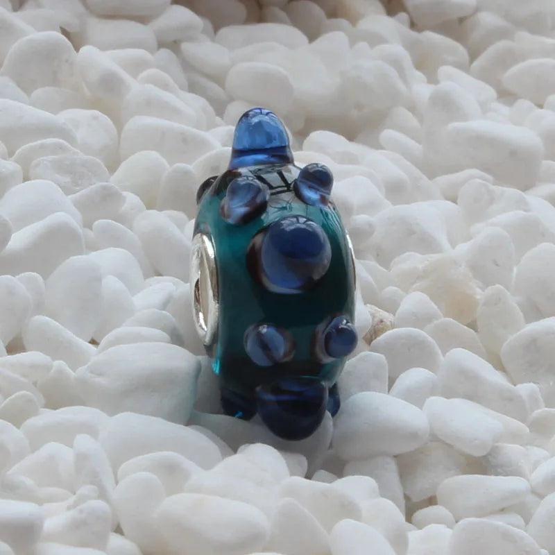 925 Silver Colorful Star Glass Bead for European Bracelet