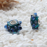 925 Silver Colorful Star Glass Bead for European Bracelet