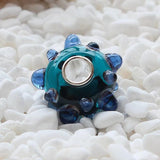 925 Silver Colorful Star Glass Bead for European Bracelet