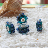 925 Silver Colorful Star Glass Bead for European Bracelet